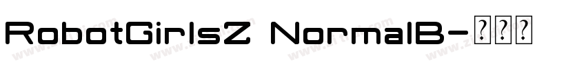RobotGirlsZ NormalB字体转换